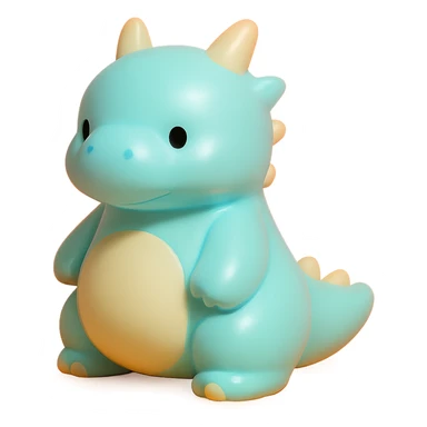 fantasy dragon, small and chubby, vinyl figure style sticker