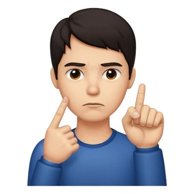 put your big finger on the neck  sticker