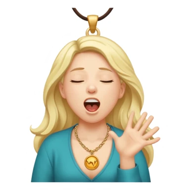 yawning zodiac virgo sticker