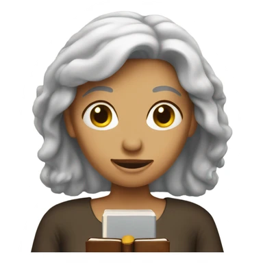 Lady with Bible  sticker