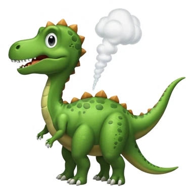 Dino farting from his butt sticker