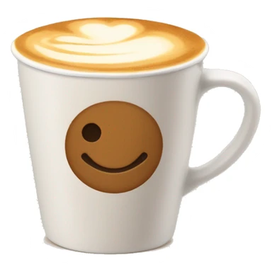 Mancha latte aesthetic cup sticker