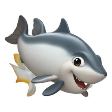 Chat qui chauvauche un dauphin sticker