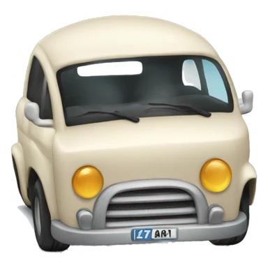 Car bumper as a gift sticker