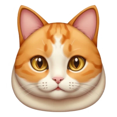 calico cat with cute slim face, small head, hazel eyes, and short but chubby body sticker