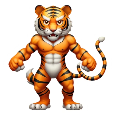 ANGRY Tiger  ful;l body sticker