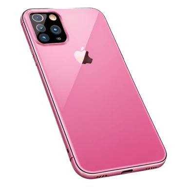 Create me a pink iPhone 17 pro image with the screen in a straight position. png sticker