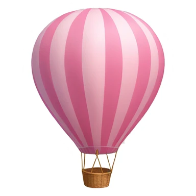 pastel pink hot air balloon  sticker
