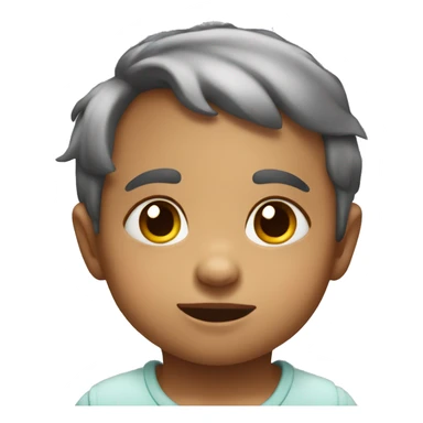 Little baby looking all sweet and sad and happy  sticker