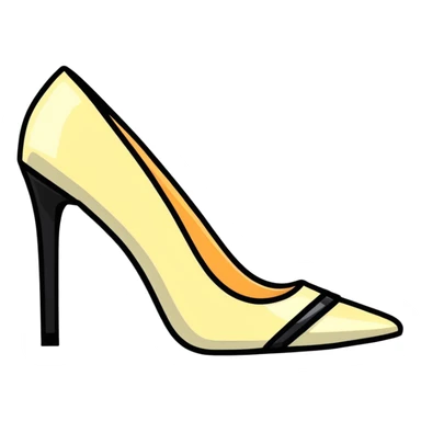 high heel shoe sticker