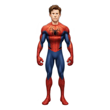 Tom Holland spiderman bodybuilder sticker