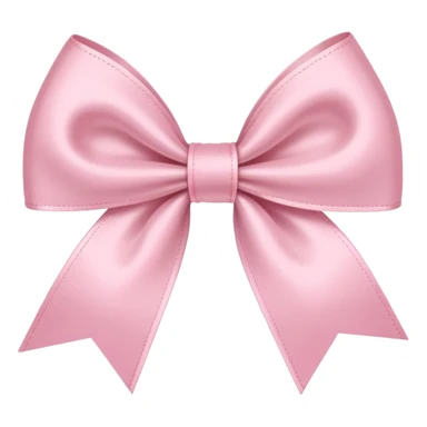 a baby pink thin ribbon bow sticker