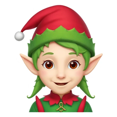 Christmas elf sticker