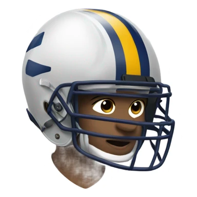 football helmeted boy in sportswear sticker