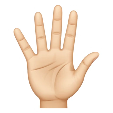 The ok hand emoji but with the 2 fingers spread apart sticker