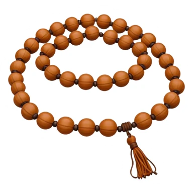 Prayer Beads Rudraksha white  sticker