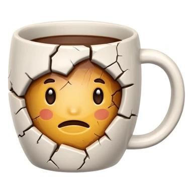 cracked mug sticker