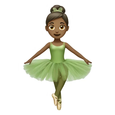 olive ballerina tutu sticker