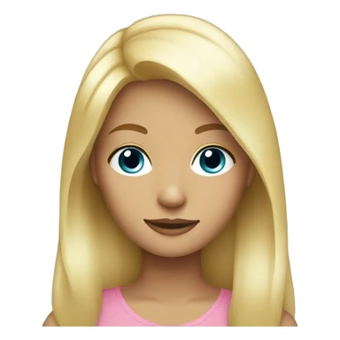 blonde girl  sticker