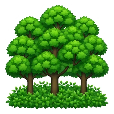 In our hometown, there’s plenty of trees sticker