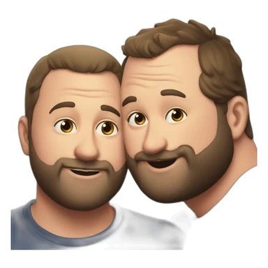 tom segura kissing bert kreischer sticker