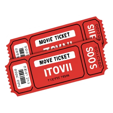 2 tickets sticker