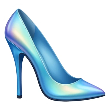 blue fairy high-heeled shoe sticker