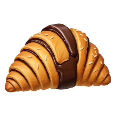 croissant chocolate sticker