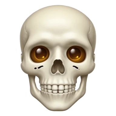  skeleton with mustache  sticker