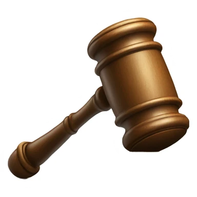 an auction gavel on an aution table sticker