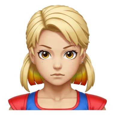 rainbow mika street fighter sticker