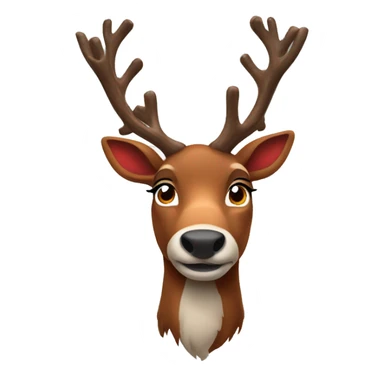 Rudolf the red nose reindeer sticker