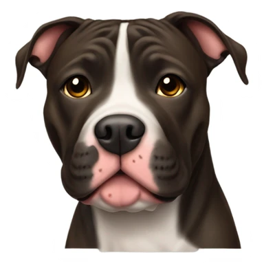 American pitbull terrier dark brindle sticker