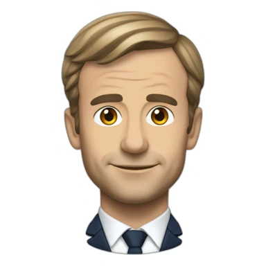 Macron embrasse marine Lepeine sticker