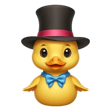 baby duck with magician’s hat
 sticker