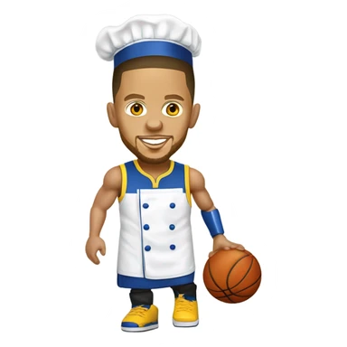stephen curry play basketball as Chef-style Chef-costume Stephen Curry – Chef Curry  sticker