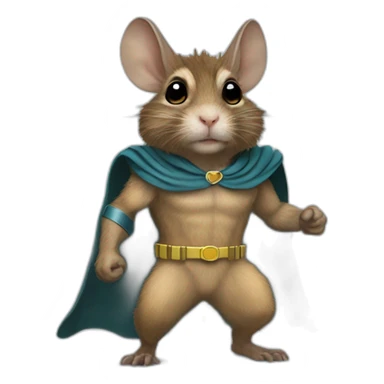 superhero degu sticker