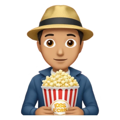 man movie theater sticker