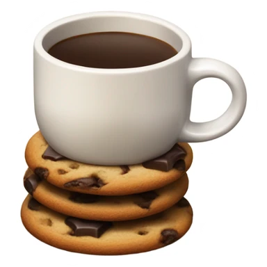 coffee in true love with a cookie chips sticker