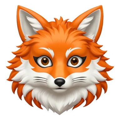Fox mask emoji sticker