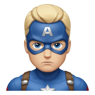 captain america marvel superhero headshot sticker
