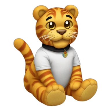 1985 garfield plushie sticker