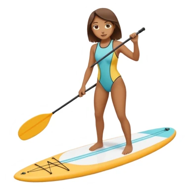 Paddleboarding girld sticker