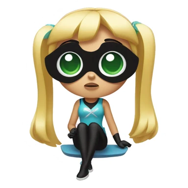 Powerpuff girl bubble sticker