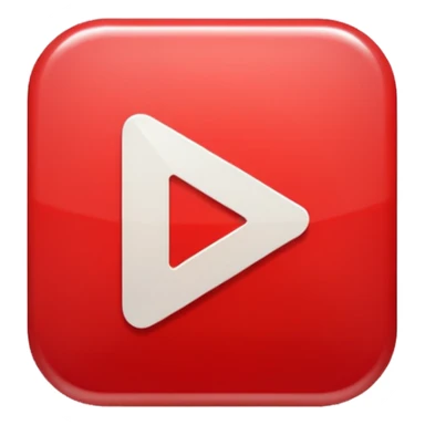 Classic red play button sticker