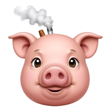 Pig from sing smoking  sticker