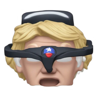 realistic Donald Trump Branded PS5 Sony sticker