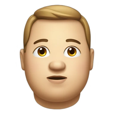 An obese person sticker