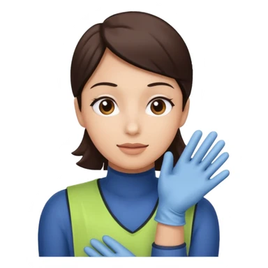 Stair Spotter + gloves. negative : character. sticker