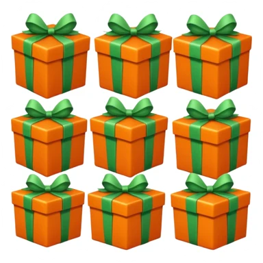 liste pour le pere noel orange et verte sticker